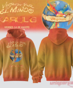 Karol G Viajando Por El Mundo Tropitour Globe Hoodie
