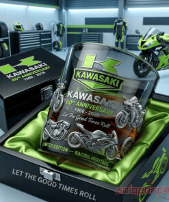 Kawasaki 60th Anniversary Whiskey Glass
