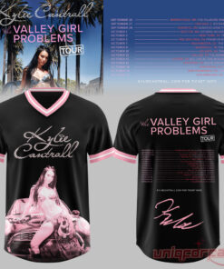 Kylie Cantrall Valley Girl Problems 2026 Tour Bedazzled Logo Football Jersey