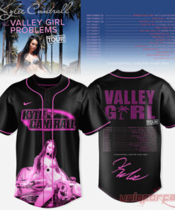 Kylie Cantrall Valley Girl Problems Tour Dates Black Baseball Jersey Kylie Cantrall Valley Girl Problems Tour Dates Black Baseball Jersey