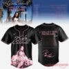 Kylie Cantrall Valley Girl Problems Tour Dates Black Baseball Jersey with pink rhinestone-style
