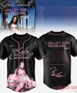 Kylie Cantrall Valley Girl Problems Tour Dates Black Baseball Jersey