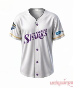 LA Sparks x Los Angeles Dodgers Night Cobranded Baseball Jersey