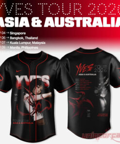 LOONA Yves 2026 Asia & Australia Tour Album Artwork Baseball Jersey LOONA Yves 2026 Asia & Australia Tour Album Artwork Baseball Jersey