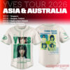 LOONA Yves 2026 Asia & Australia Tour Album Artwork Baseball Jersey in cream white with green 