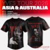 LOONA Yves 2026 Asia & Australia Tour Album Artwork Baseball Jersey in black with red 