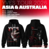 LOONA Yves 2026 Asia & Australia Tour Pixelated Character Hoodie in black with red 