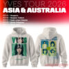 LOONA Yves 2026 Asia & Australia Tour Pixelated Character Hoodie in cream white with green 