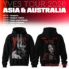 LOONA Yves 2026 Asia & Australia Tour Pixelated Character Hoodie in black with red 