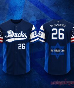 Long Island Ducks Jewish Heritage Theme Night Baseball Jersey