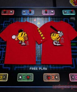 Los Angeles Angels x PAC-MAN Arcade Mashup Gaming T-Shirt