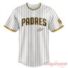 Luke Bryan Double Down Tour San Diego Baseball Jersey featuring Padres pinstripe front chest typography and signature
