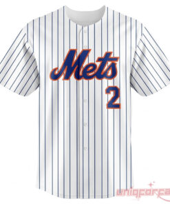 NY Mets IVE Gaeul #2 Pinstripe Baseball Jersey