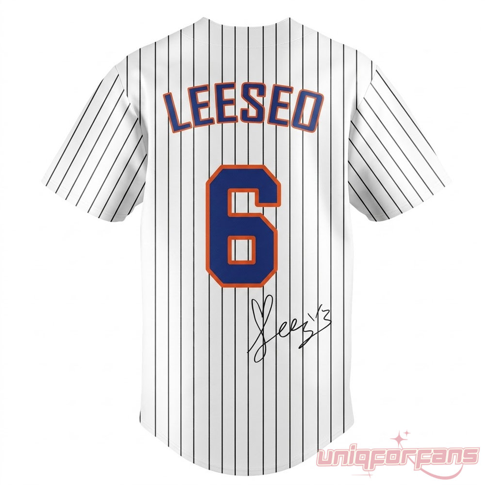 NY Mets x IVE Leeseo #6 Custom Tribute Baseball Jersey NY Mets x IVE Leeseo #6 Custom Tribute Baseball Jersey