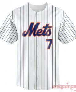 New York Mets x IVE Wonyoung #7 2026 Pinstripe Baseball Jersey