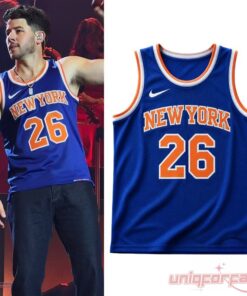 Nick Jonas New York Knicks 26 Basketball Jersey Nick Jonas New York Knicks 26 Basketball Jersey