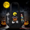 Nightmare Before Christmas Tote Bag Halloween 2026 Jack And Sally Trader Joe’s, black mini canvas tote with movie graphics