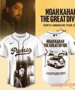 Noah Kahan The Great Divide San Diego Padres Brown Baseball Jersey