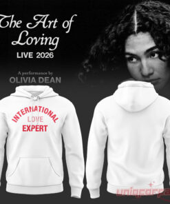 Olivia Dean The Art of Loving Concert Hoodie White Collection 2026 Olivia Dean The Art of Loving Concert Hoodie White Collection 2026