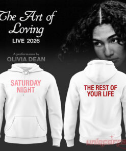 Olivia Dean The Art of Loving Concert Hoodie White Collection 2026