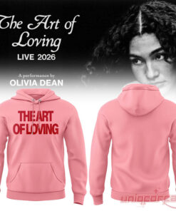 Olivia Dean Tour 2026 The Art of Loving Pink Hoodie