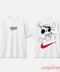 One Piece Luffy Drawn Jolly Roger Swoosh T-Shirt