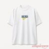 One Piece Luffy Drawn Jolly Roger Swoosh T-Shirt white tee with small One Piece logo and yellow swoosh on chest