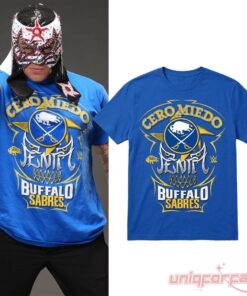 Penta El Zero M x Buffalo Sabres Cero Miedo Blue T-Shirt