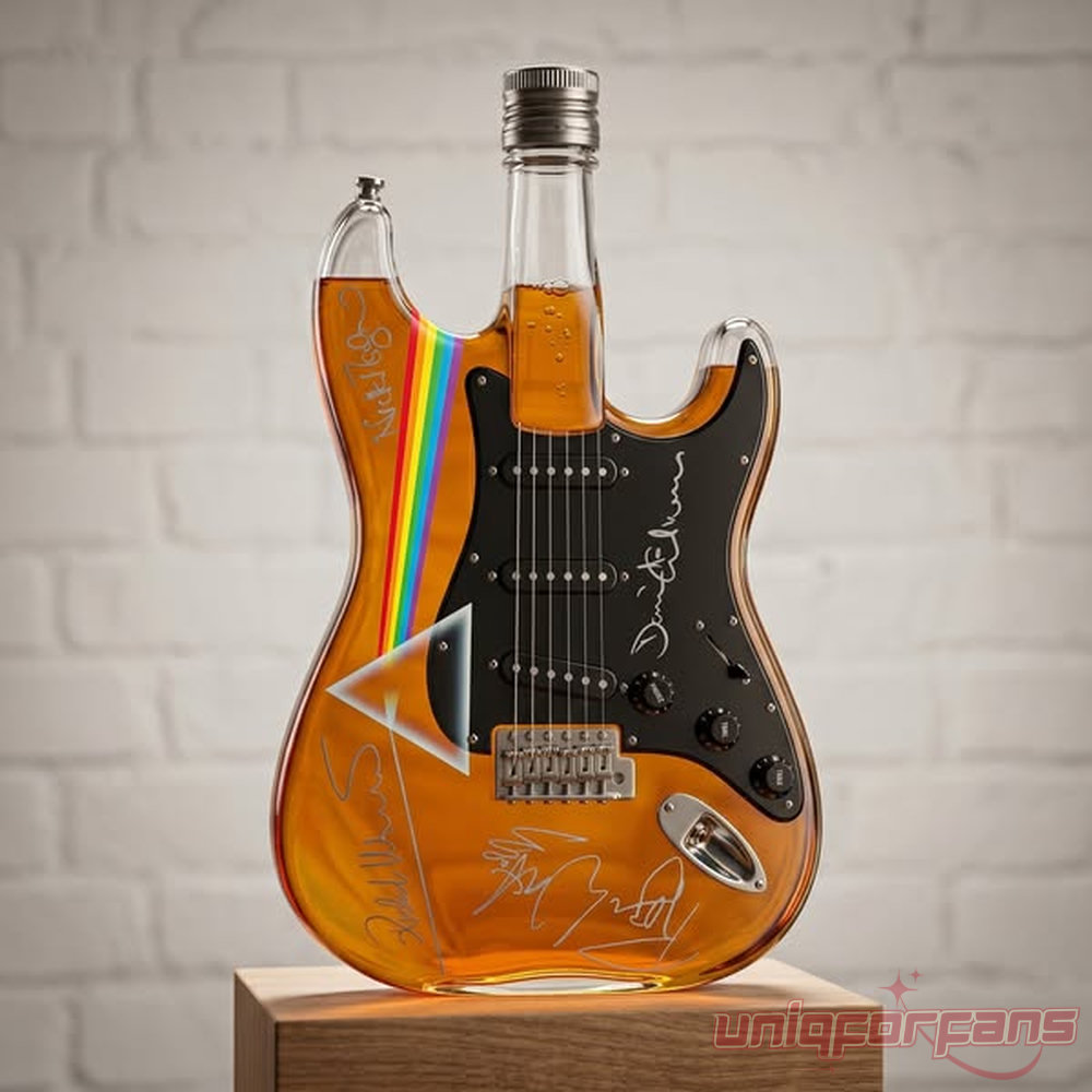 Pink Floyd Guitar-Shaped Limited Edition Whiskey Bottle Pink Floyd Guitar-Shaped Limited Edition Whiskey Bottle