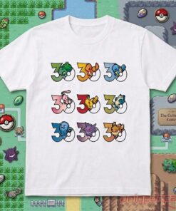 Pokémon 30th Anniversary Pixel Sprites Graphic T-Shirt