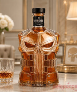 Punisher Skull Tactical Armor Whiskey Bottle – Limited Edition