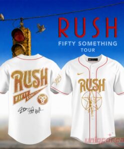RUSH 2026 Tour Fifty Something Vintage Baseball Jersey
