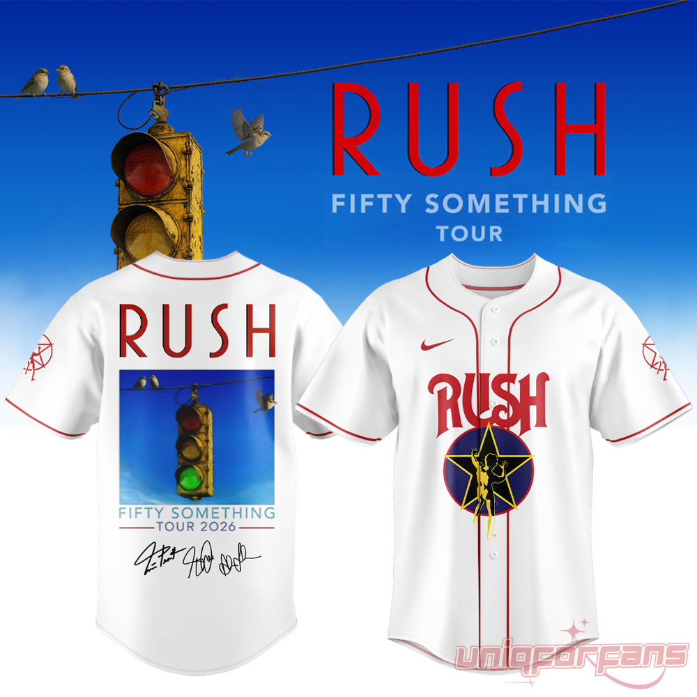 RUSH Concert Fifty Something 2026 Graphic Button Jersey RUSH Concert Fifty Something 2026 Graphic Button Jersey