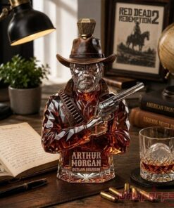 Red Dead Redemption 2 Arthur Morgan Outlaw Bourbon Whiskey Bottle
