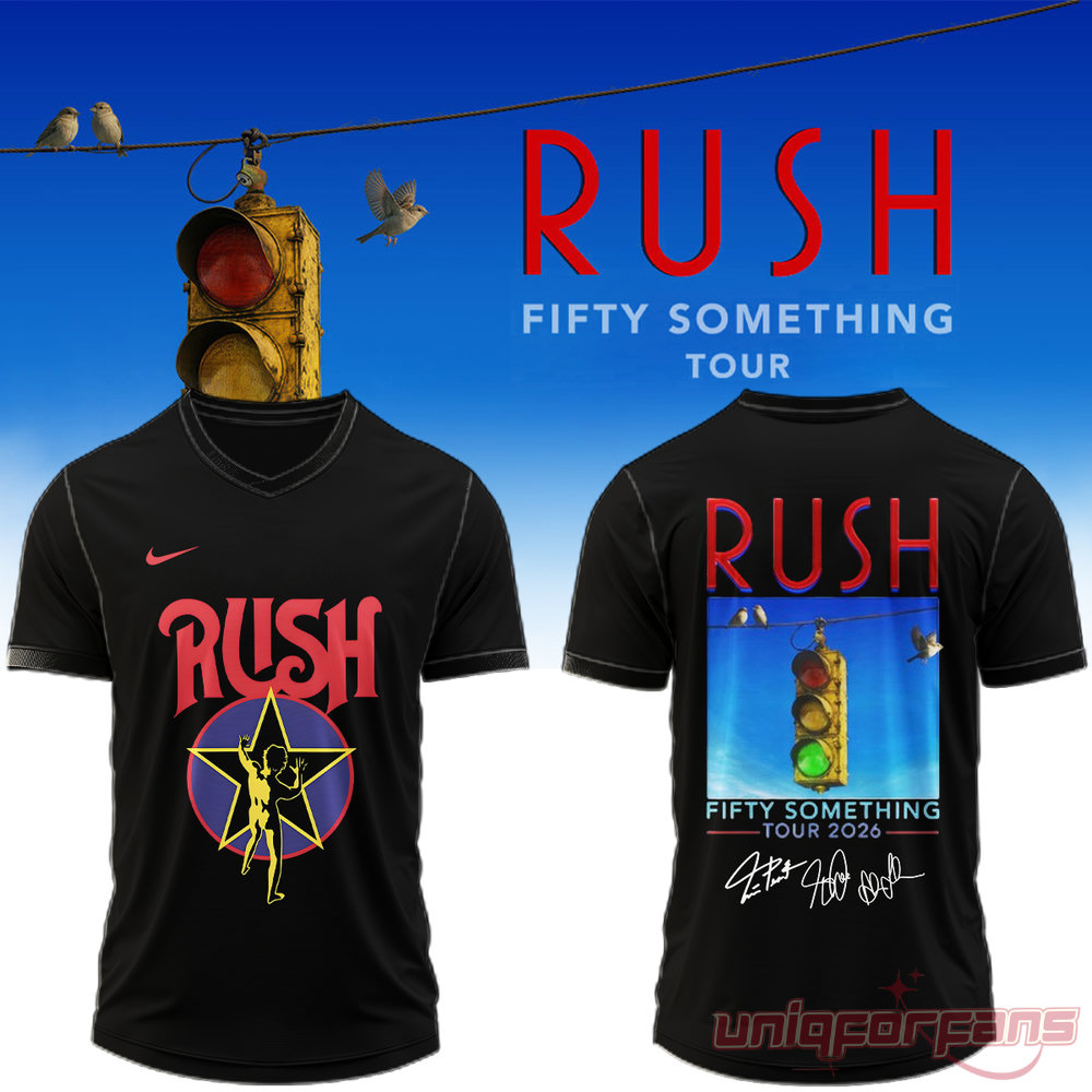 Rush Concert Tour Fifty Something 2026 Graphic T-Shirt Rush Concert Tour Fifty Something 2026 Graphic T-Shirt