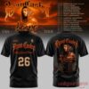 Ryan Castro Sende The Last Dance USA Tour 2026 T-Shirt in black with number 26 on front and concert dates listed on back
