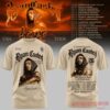 Ryan Castro Sende The Last Dance USA Tour 2026 T-Shirt in beige featuring artist portrait print and back tour schedule