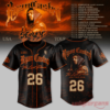 Ryan Castro The Last Dance USA Tour 2026 Baseball Jersey front and back view in black with orange 26 back number print