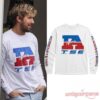 BTS Jungkook Arlington Day 2 Lovestruck White Long Sleeve Shirt BTS Jungkook Arlington Day 2 Lovestruck White Long Sleeve Shirt