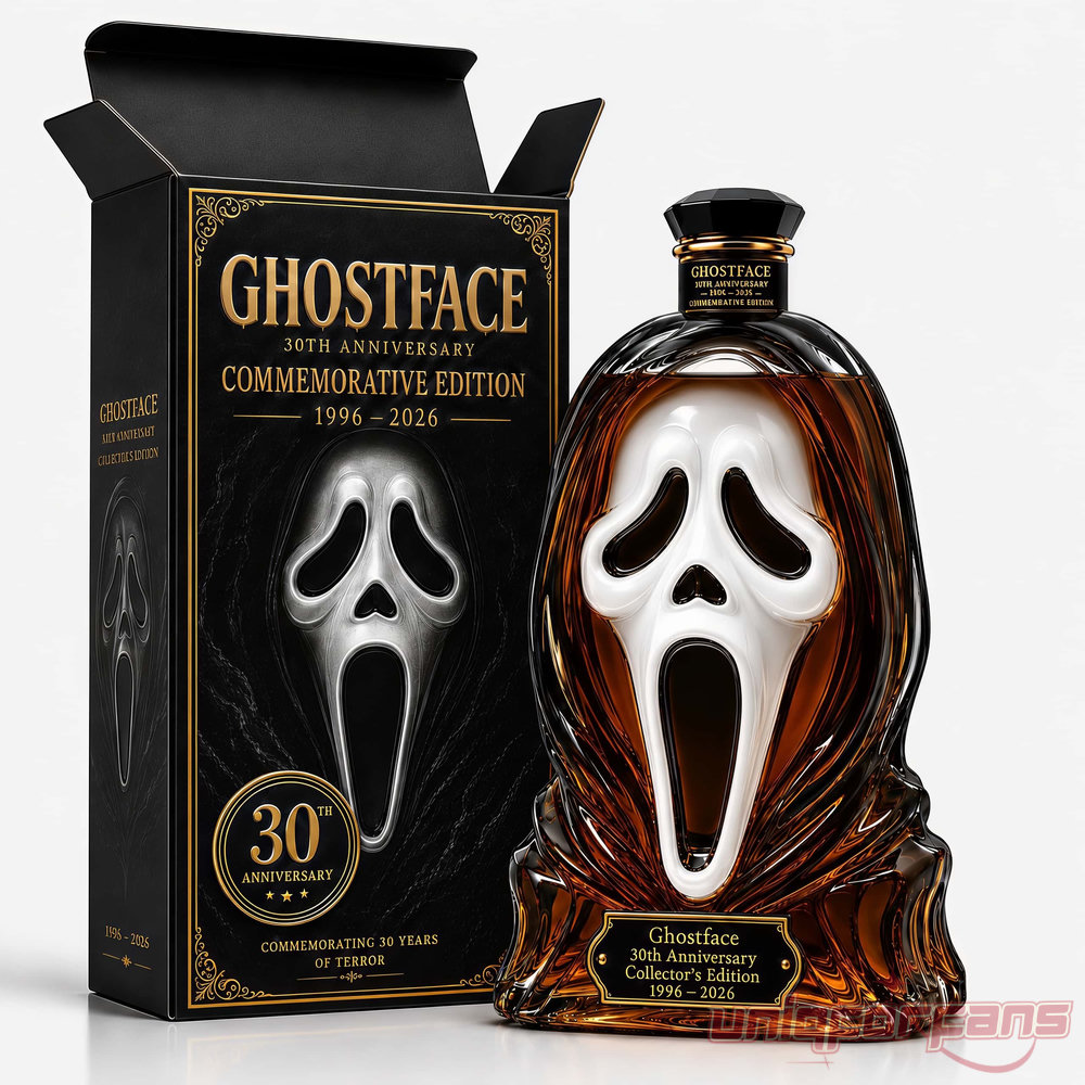 Scream Ghostface Mask 30th Anniversary Commemorative Edition Whiskey bottle Scream Ghostface Mask 30th Anniversary Commemorative Edition Whiskey bottle