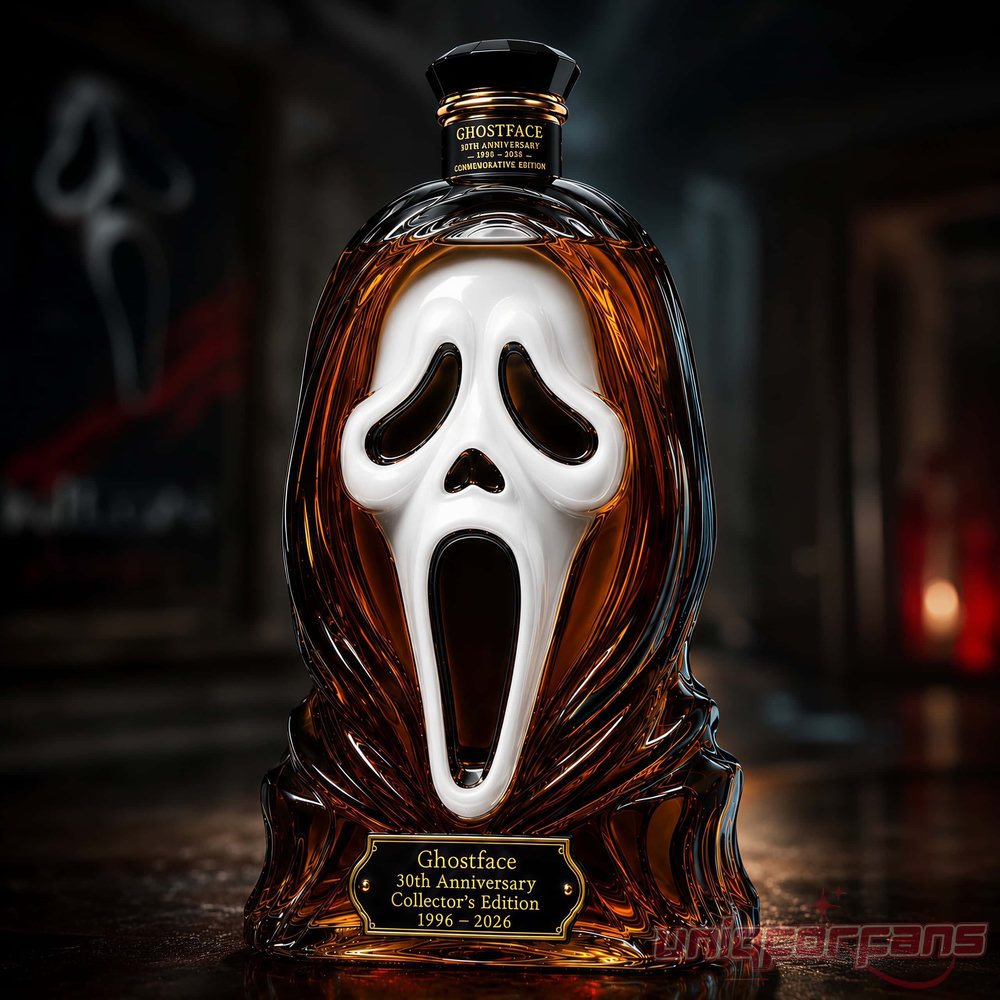 Scream Ghostface Mask 30th Anniversary Commemorative Edition Whiskey bottle Scream Ghostface Mask 30th Anniversary Commemorative Edition Whiskey bottle