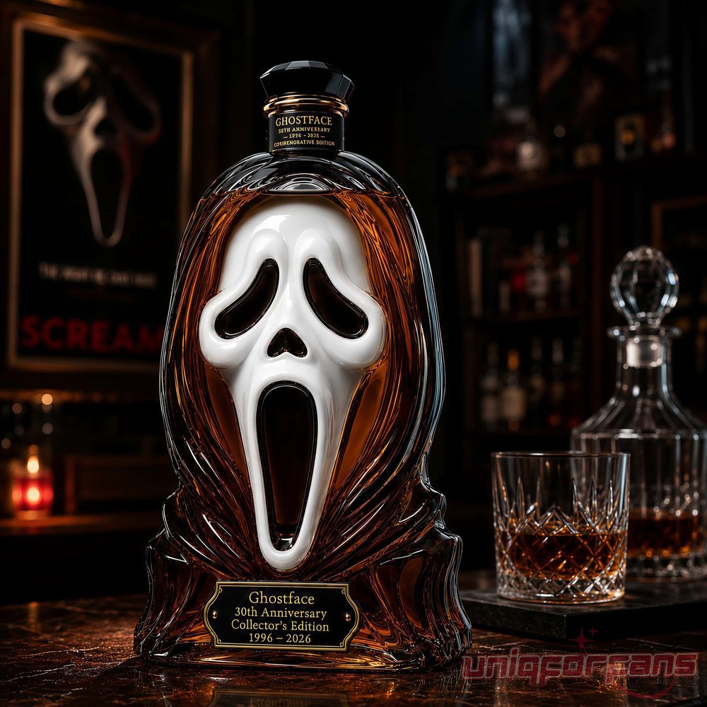 Scream Ghostface Mask 30th Anniversary Commemorative Edition Whiskey bottle Scream Ghostface Mask 30th Anniversary Commemorative Edition Whiskey bottle