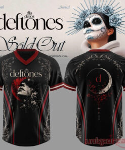 Seventh Annual Dia De Los Deftones Floral Vines V-Neck Football Jersey