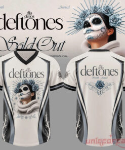 Seventh Annual Dia De Los Deftones Floral Vines V-Neck Football Jersey