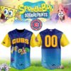 South Bend Cubs x SpongeBob SquarePants Theme Night Button-Up Customized Baseball Jersey