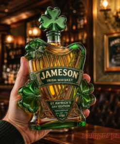 St. Patrick Day Jameson Limited Edition Celtic Harp Irish Whiskey Bottle