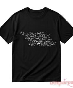 Stray Kids Han Jisung Handwritten Demeulemeester Poem Sample T-Shirt