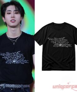 Stray Kids Han Jisung Handwritten Demeulemeester Poem Sample T-Shirt