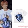 CORTIS Seonghyeon Acne Studios Red Rose Ringer T-Shirt CORTIS Seonghyeon Acne Studios Red Rose Ringer T-Shirt