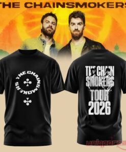 The Chainsmokers 2026 Tour Black Graphic Tee